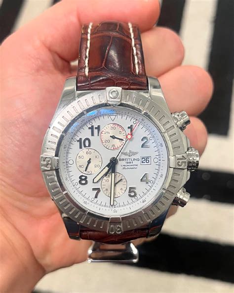 breitling super avenger white dial 48mm replica